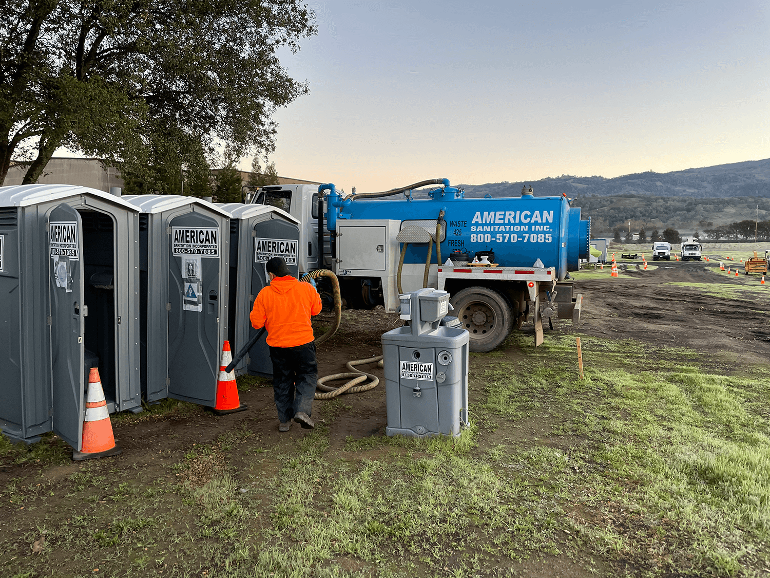 Pleasanton CA portable toilets